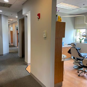 Hallway and treatment room